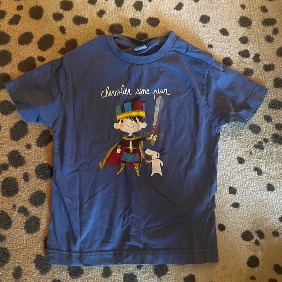 Graphic Tee -  Boys 6 - 'Chevalier sans peur' - Picture 1 of 8